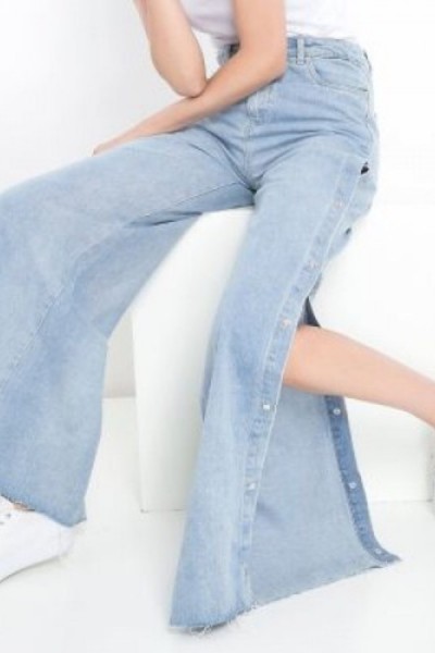 Jeans Wide Leg tiro alto Americanino para Mujer -Indigo | Linio Chile -  MA909FA0B534ZLACL