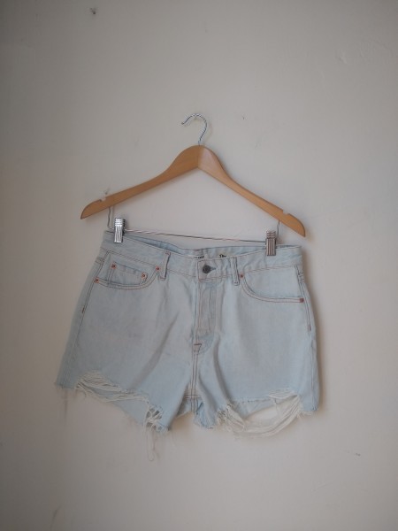 SHORT DAMA DENIM CON VALENCIANA (AZUL CLARO) | Tienda en línea | Blue  Orange | Crush Your Style | Ofertas Exclusivas